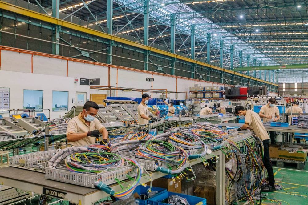 DoSM said the manufacturing sector was driven by both domestic-oriented ( 11.2 per cent) and export-oriented industries ( 10.1 per cent).  — Picture by FIrdaus Latif