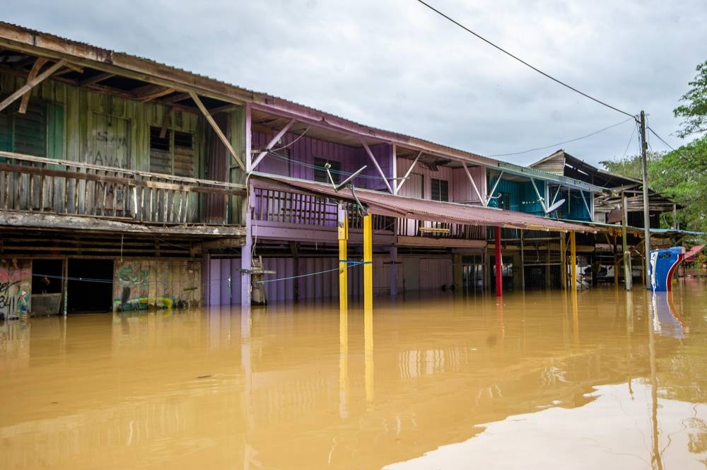 A general view of Chenor Old Town, which is submerged by the floods in Maran, Pahang in this file picture taken on January 10, 2021. — Picture by Shafwan Zaidon