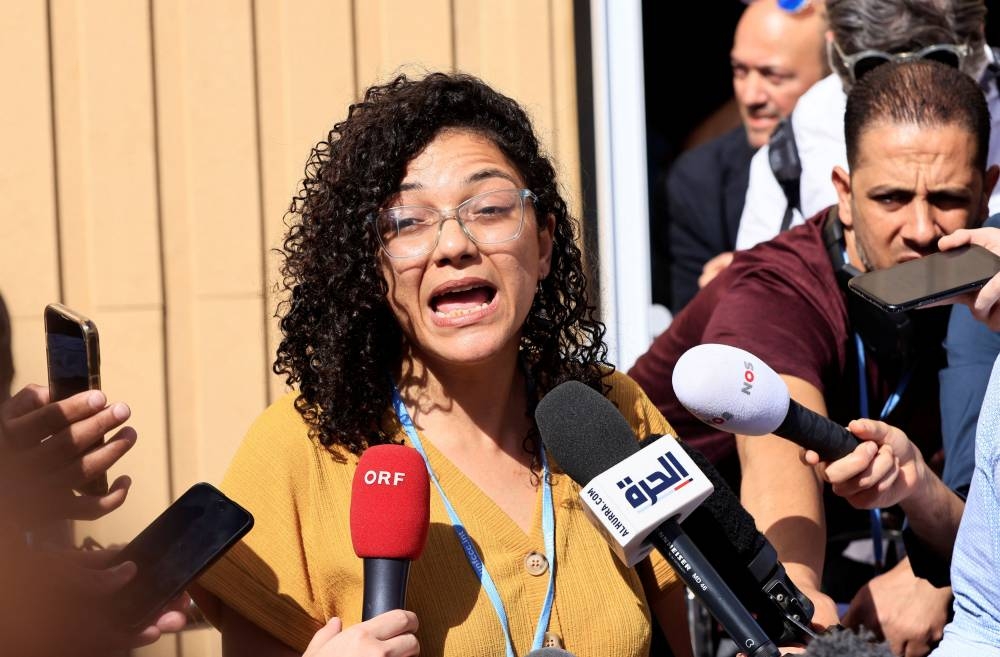 Alaa Abd el-Fattah’s sister Sanaa Seif said his family does not even know if he was alive. — Reuters pic