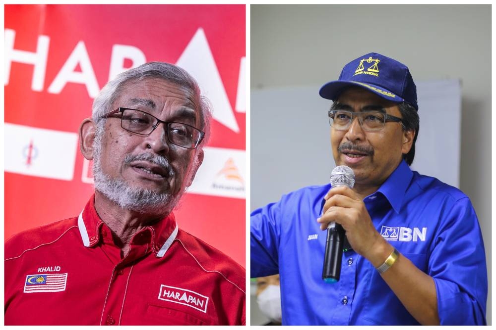 Pakatan Harapan’s Khalid Abdul Samad and Barisan Nasional’s Datuk Seri Johari Abdul Ghani are facing each other for the Titiwangsa seat. — Pictures by Hari Anggara and Ahmad Zamzahuri 