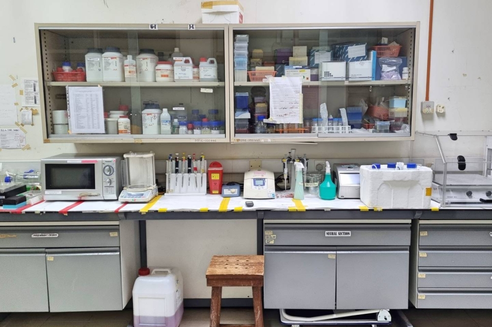 The counter across Noraishah Mydin Abd Aziz’s office which she calls her ‘domain’ and can easily access using accessibility tools. — Picture by Zurairi A.R.