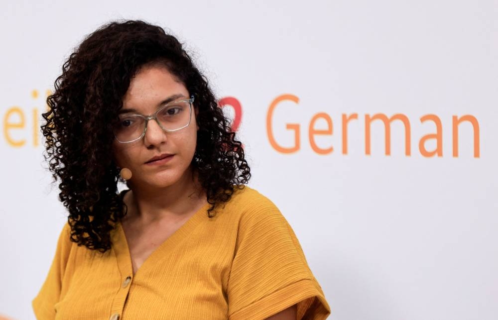 Sanaa Seif, sister of Egyptian-British hunger striker Alaa Abd el-Fattah, attends a talk at the COP27 climate summit in the Red Sea resort of Sharm el-Sheikh, Egypt, November 8, 2022. — Reuters pic