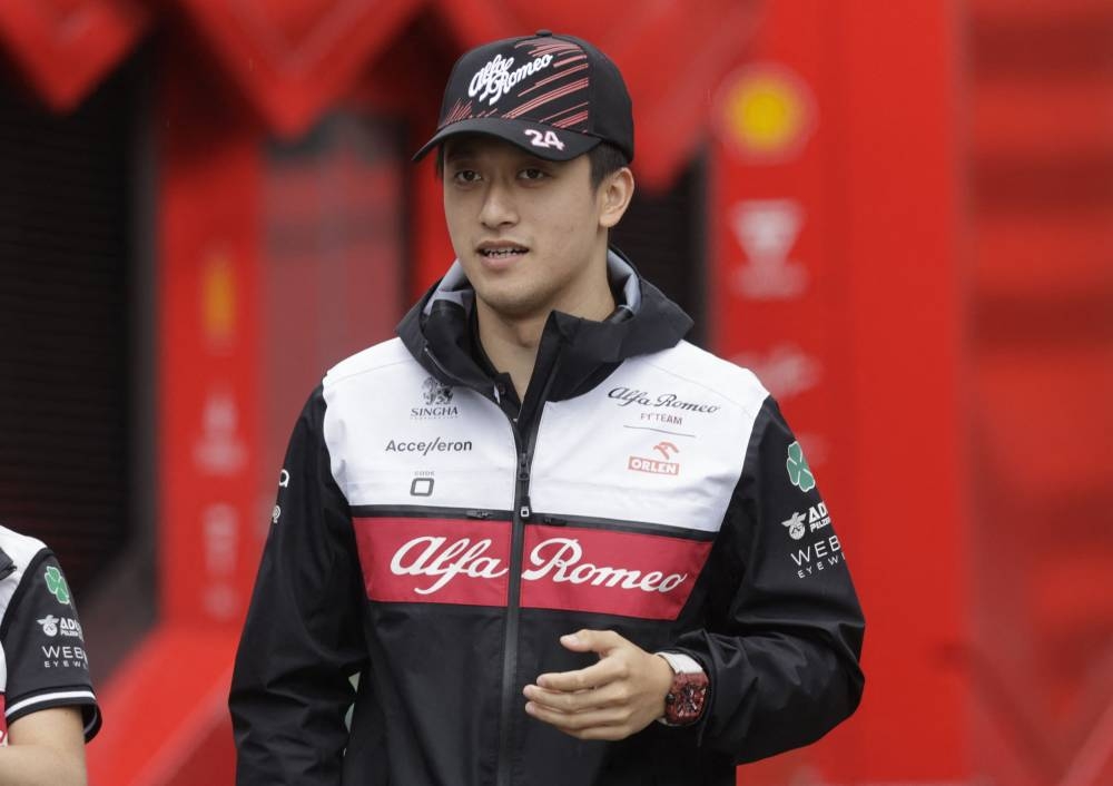 China’s only Formula One driver Guanyu Zhou. — Reuters pic