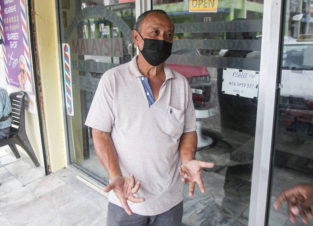 Voter Lear Dinnui, 67, says Warisan has slim chances in Kampar. — Picture by Farhan Najib