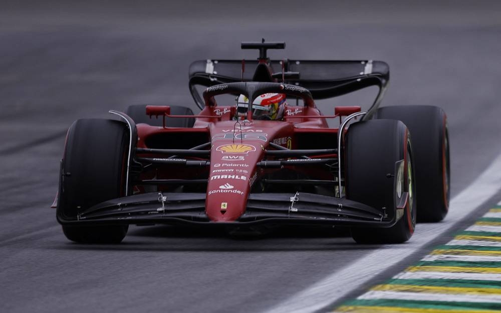 Ferrari's Charles Leclerc during the qualifying session in Sao Paulo, Brazil November 11, 2022. ― Reuters pic