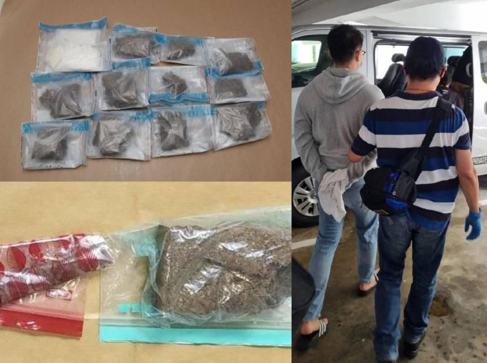 In total, the drugs seized in the six-day operation have an estimated street value of more than S$359,000. ― Picture courtesy of Central Narcotics Bureau