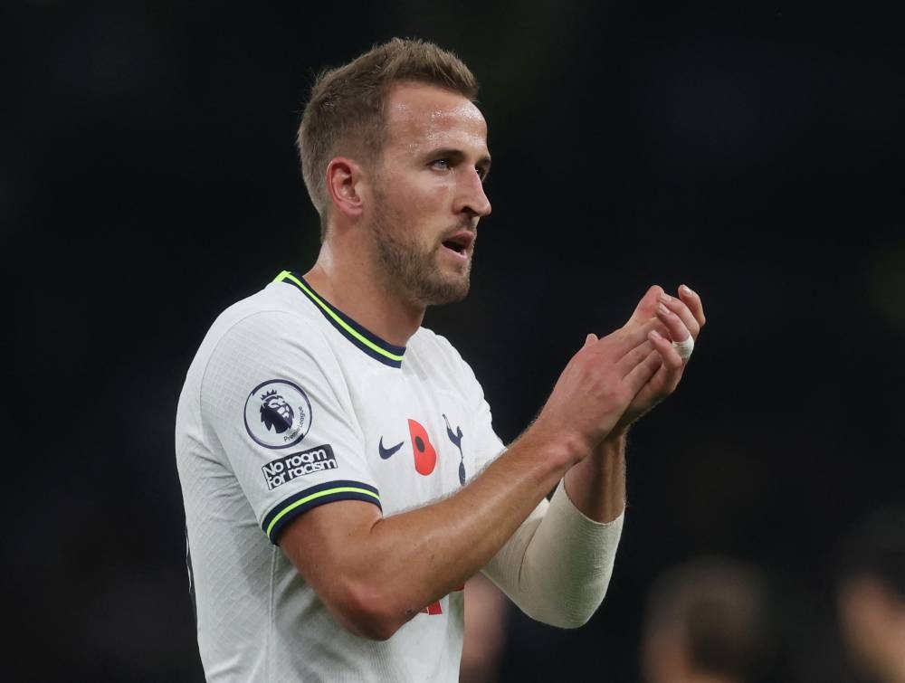 Tottenham Hotspur's Harry Kane celebrates after the match against Leeds United November 12, 2022. — Action Images via Reuters/Paul Childs 