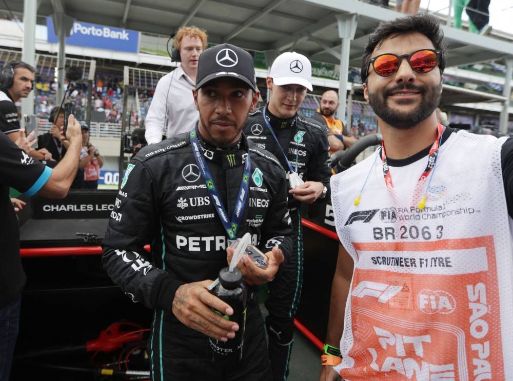 Mercedes’ Lewis Hamilton after sprint qualifying for the Brazilian Grand Prix at Jose Carlos Pace Circuit, Sao Paulo, Brazil November 12, 2022. — Reuters pic