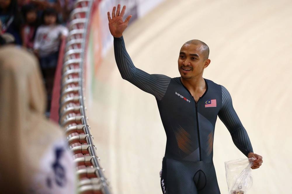 Azizulhasni finished fourth in the first round of his pet event at the Velodrom Illes Ballears. — Reuters pic