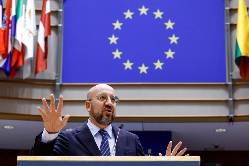 European Council President Charles Michel said yesterday’s meeting between US President Joe Biden and Chinese leader Xi Jinping was important and positive in the sense 'there is a choice for competition but not a systematic conflict.' — Reuters pic