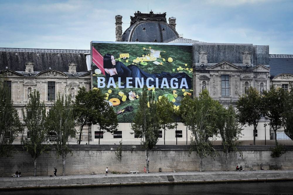 Balenciaga has left Twitter but is still present on other social networks—and on some of the most beautiful monuments in Paris. — AFP PIC