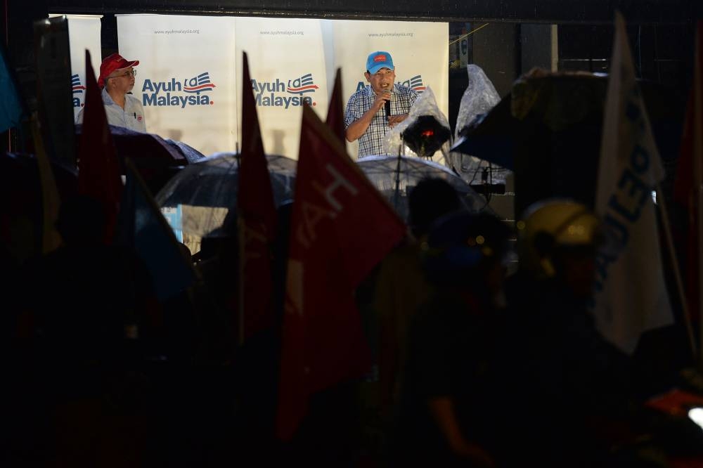 Rafizi said that not a single cent in his company had come from the rakyat’s money, but was instead fully funded by himself and his investors. — Picture by KE Ooi