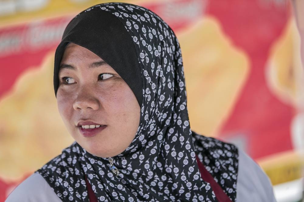 To Syahrah Ngatrmen, the idea of voting is important but not the political rhetoric by politicians and the ‘Sheraton Move’ narrative which Opposition politicians have been regularly campaigning about. — Picture by Hari Anggara