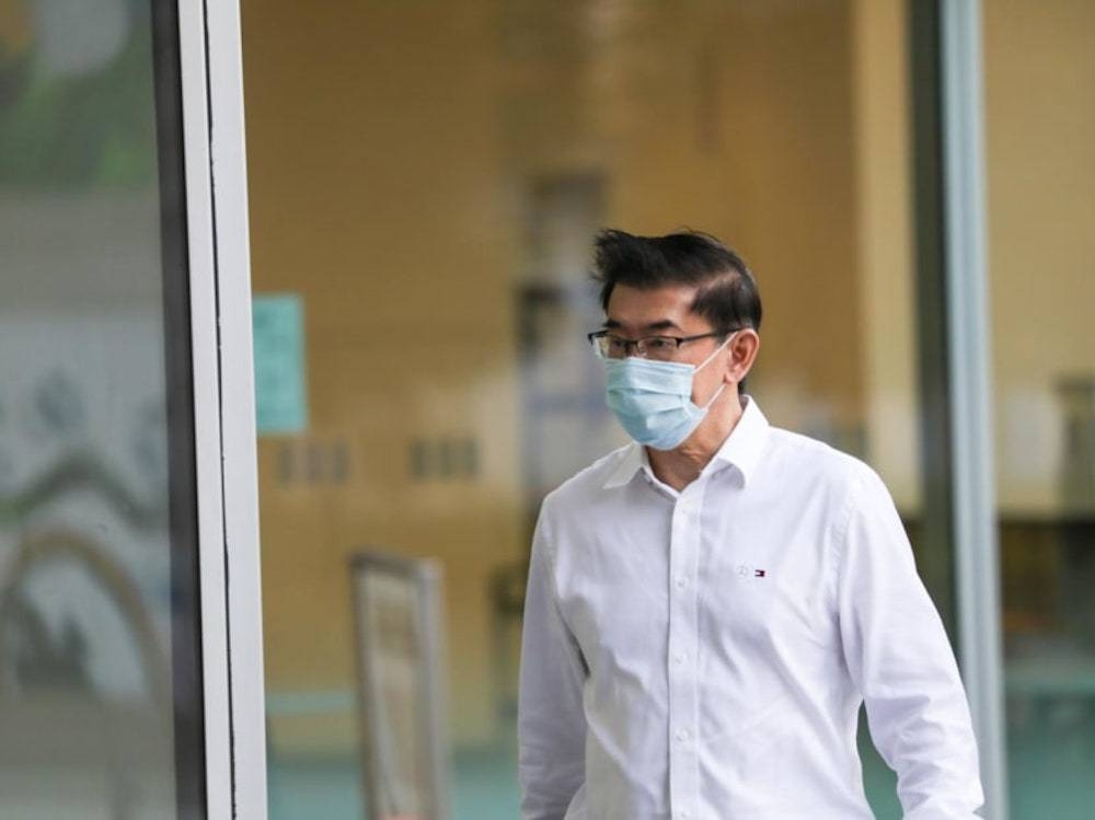 Former polytechnic lecturer Tan Boon Lee is seen outside the State Courts in Singapore May 17, 2022. — TODAY pic
