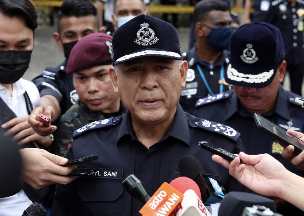 Inspector-General of Police (IGP) Tan Sri Acryl Sani Abdullah Sani said that in the post-GE15 period, no one should try to create any situation that could disturb public order and security. — Bernama pic