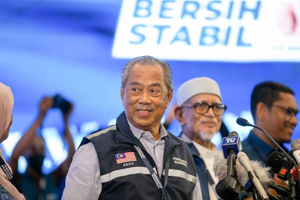 Perikatan Nasional (PN) chairman Tan Sri Muhyiddin Yassin is in the running to become the country's 10th prime minister. — Picture by Raymond Manuel
