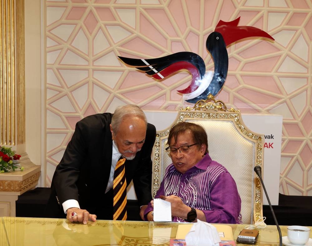 Sarawak Premier Tan Sri Abang Johari Openg said the wealth fund will be placed under the management and custodianship of a body corporate established under this Bill to be called the Sarawak Sovereign Wealth Future Fund Board. — Bernama pic  