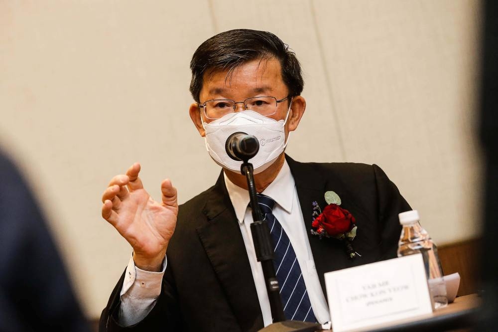 Chow said that the investments have also helped create a total 51,000 job opportunities in the state. — Picture by Sayuti Zainudin