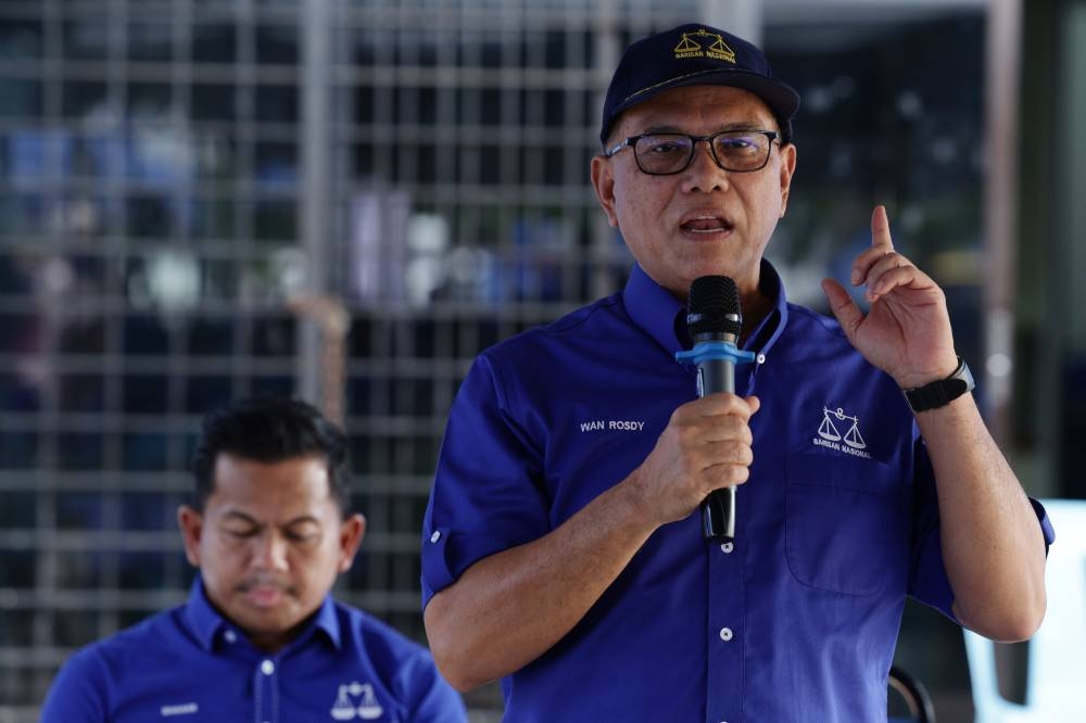 Until now, BN chairman Datuk Seri Wan Rosdy Wan Ismail has yet to release any statement regarding the discussion on the formation of the state government. — Bernama pic