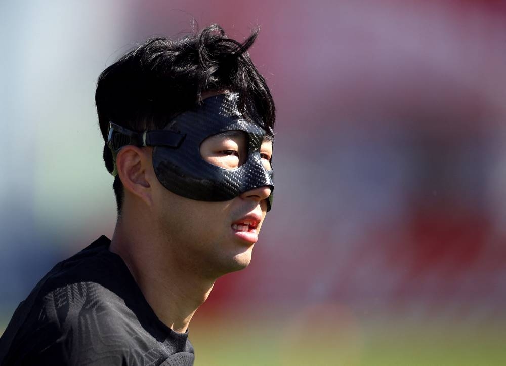 South Korea’s Son Heung-min during training at Al Egla Training Site 5, Doha, Qatar, November 23, 2022. — Reuters pic 