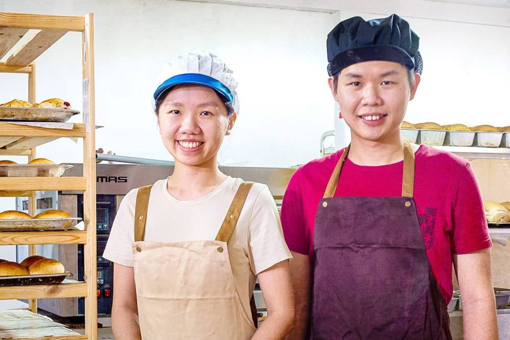Doughappy Bakery is run by couple Mia Lee (left) and Sam Chuah (right).