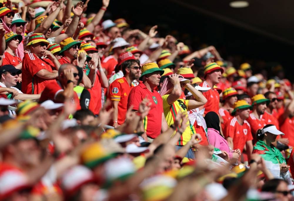 Wales fans inside the Ahmad Bin Ali Stadium, Al Rayyan, Qatar, November 25, 2022. — Reuters pic 