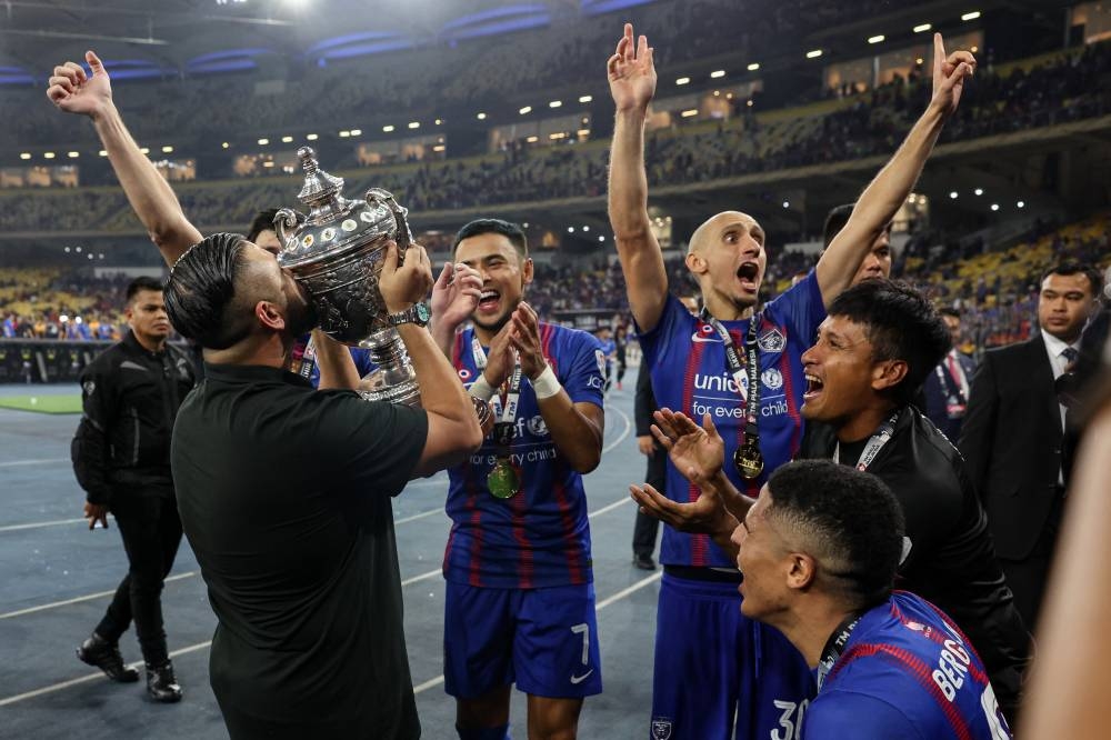 Winning the Malaysia Cup 2022 means a lot to the Johor Darul Ta’zim (JDT) players after working hard throughout the season. — Bernama pic