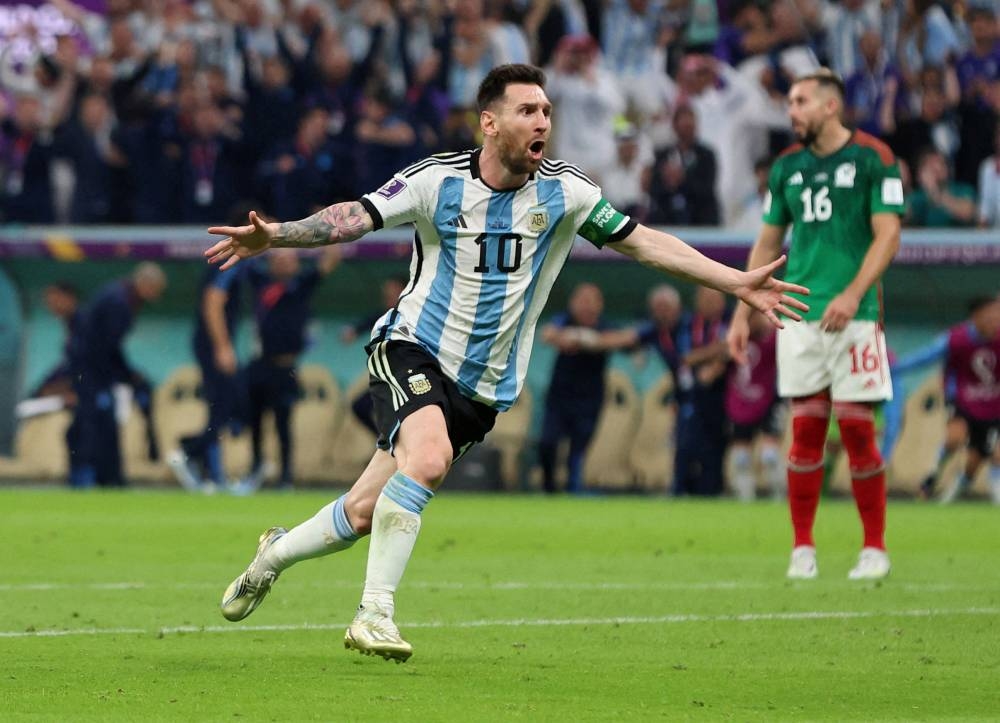 Should Messi go all the way, he will of course directly match Maradona, who led Argentina to a famous 1986 World Cup win. — Reuters pic