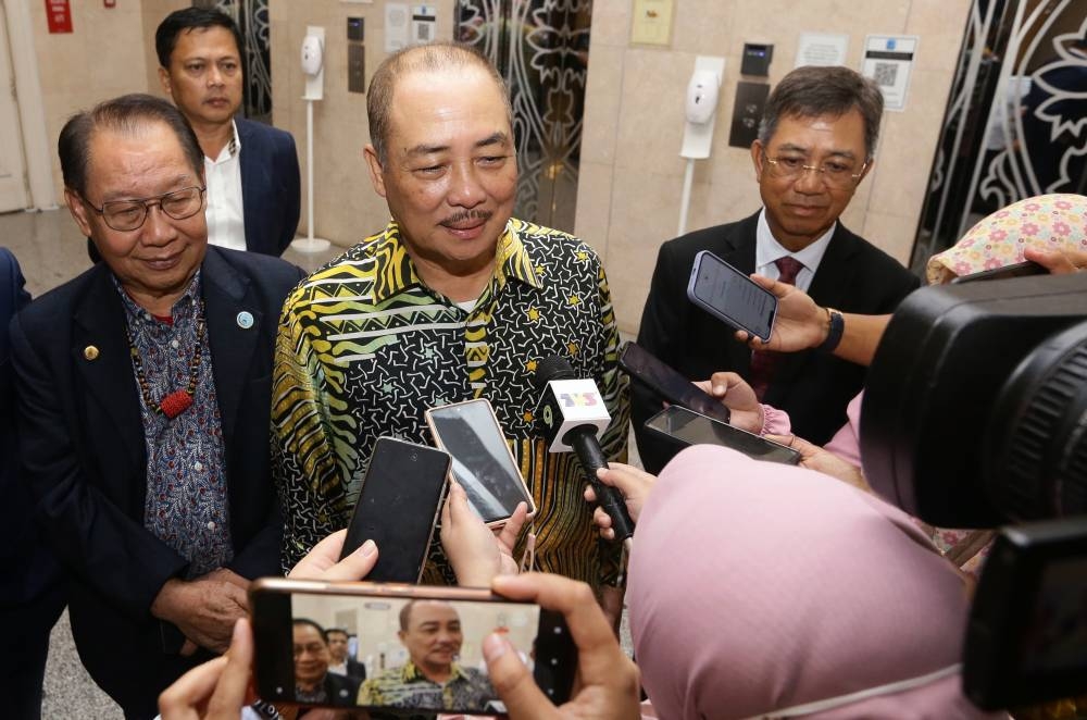 The Sabah Chief Minister’s Office, in a statement today, said others who accompanied Datuk Seri Hajiji Noor, who is also Gabungan Rakyat Sabah (GRS) chairman, at the meeting were Deputy Chief Minister Datuk Seri Jeffrey Kitingan and Tawau Member of Parliament Lo Su Fui. — Bernama pic  