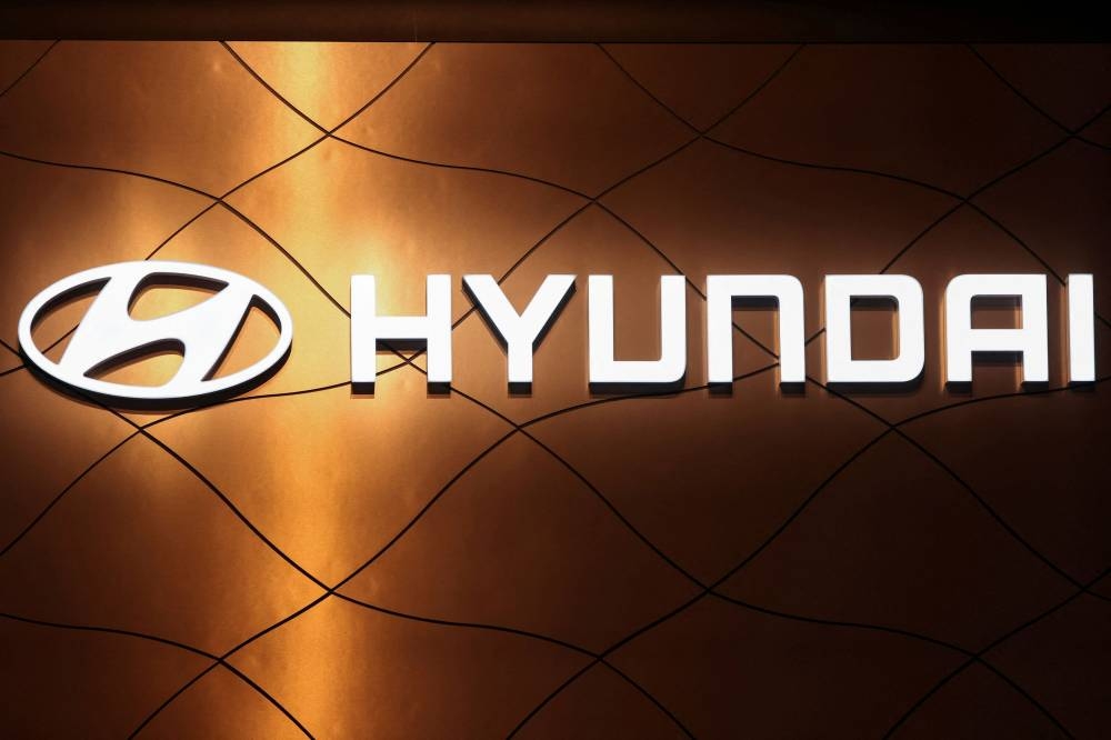 The logo of Hyundai Motor Company is pictured at the New York International Auto Show, in Manhattan, New York City April 13, 2022. — Reuters pic