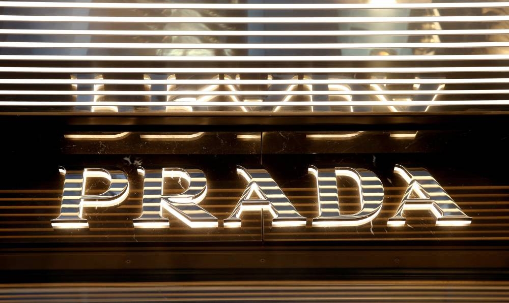 Italian luxury fashion house Prada's logo is seen at a store in Zurich, Switzerland October 26, 2016. — Reuters pic