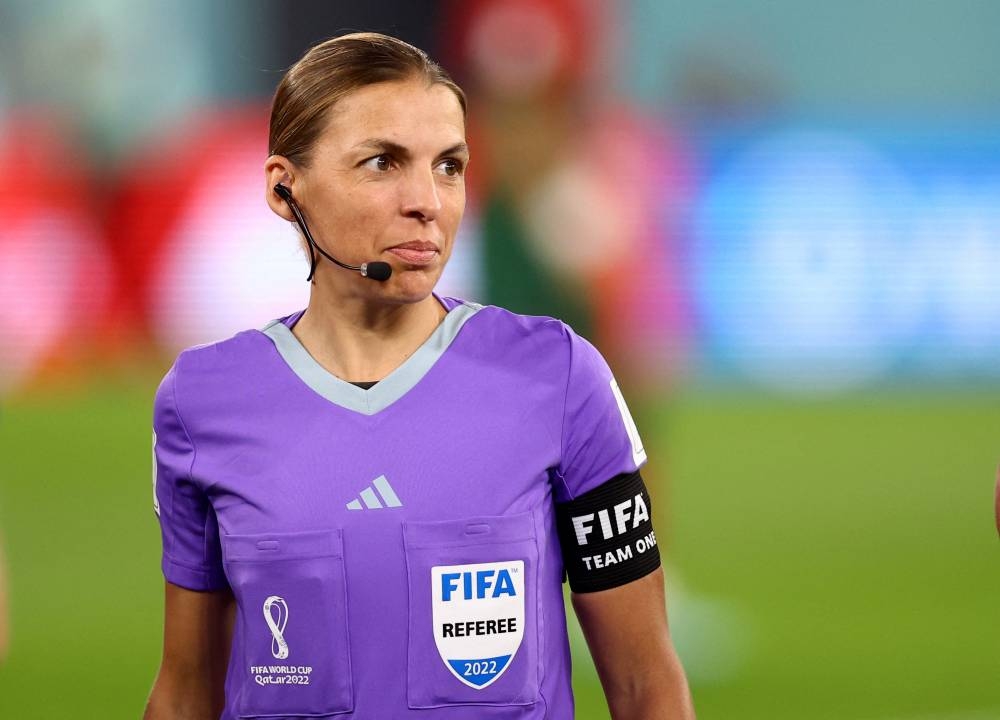 Fourth official Stephanie Frappart before the match against Portugal and Ghana at Stadium 974, Doha November 24, 2022. — Reuters pic