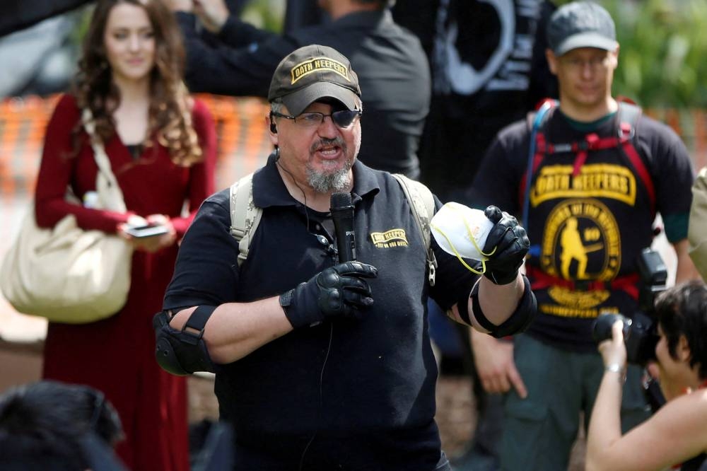 Oath Keepers founder, Stewart Rhodes, is one of the most prominent defendants of the roughly 900 charged so far in connection with the attack. — Reuters pic