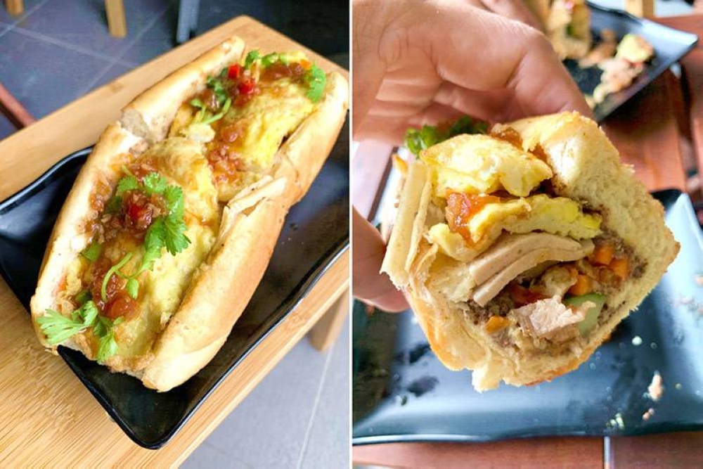 Ask for one with the works — a 'banh mi' special with an extra omelette!