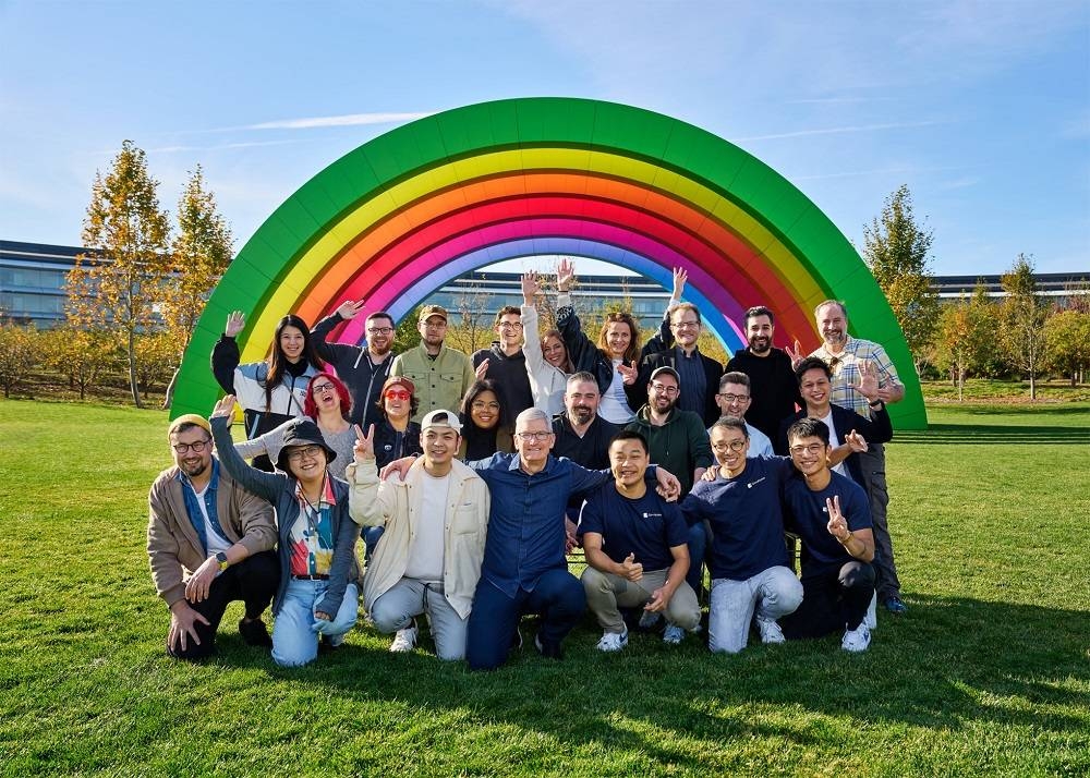 The App Store Awards winner pose with Apple CEO Tim Cook at Apple Park. — Picture courtesy of Apple