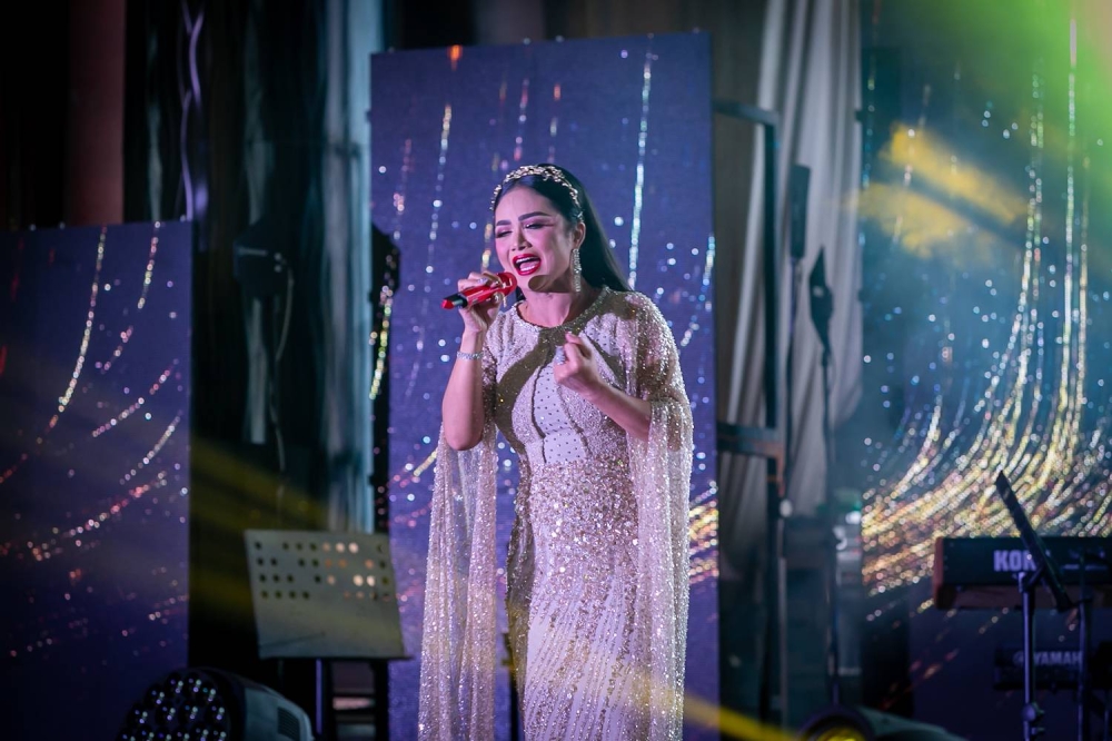 Krisdayanti has also helped raising funds and finances for the marginalised communities via her performances. —Picture by Raymond Manuel.