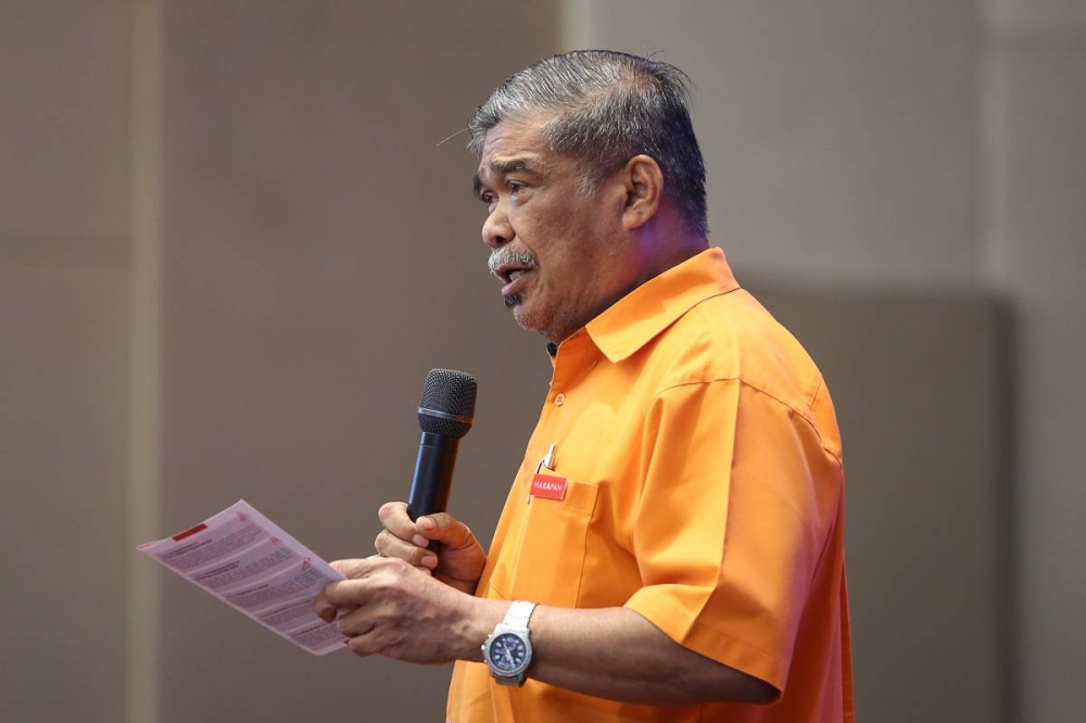 The name for Datuk Seri Anwar Ibrahim’s coalition government is still in the works, said  Amanah president Mohamad Sabu. — Picture by Yusof Mat Isa