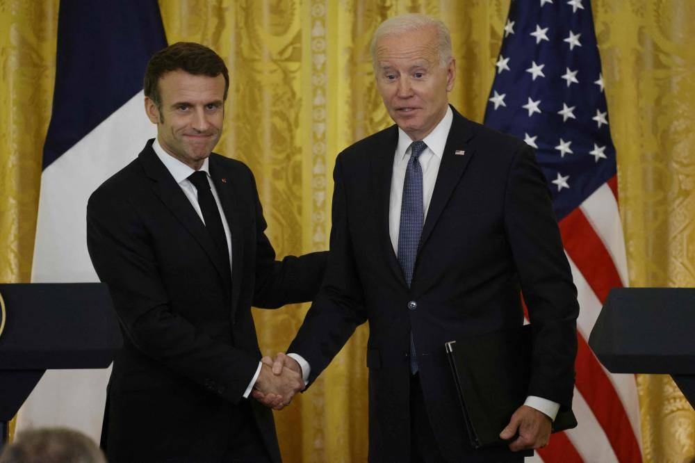Biden, Macron close ranks on Russia during state visit | Malay Mail