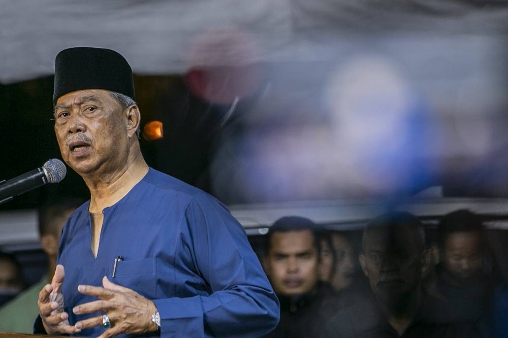 Muhyiddin said out of the RM530 billion, most of it was non-fiscal and does not involve government expenditure and therefore it is impossible for him to misappropriate. — File picture by Hari Anggara