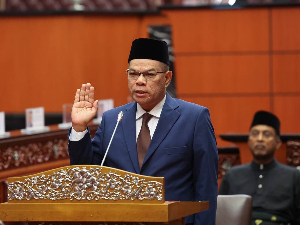 Home Minister Datuk Seri Saifuddin Nasution Ismail said he is determined to do his best to ensure that the Royal Malaysia Police and the other agencies play a more proactive role. — Bernama pic   