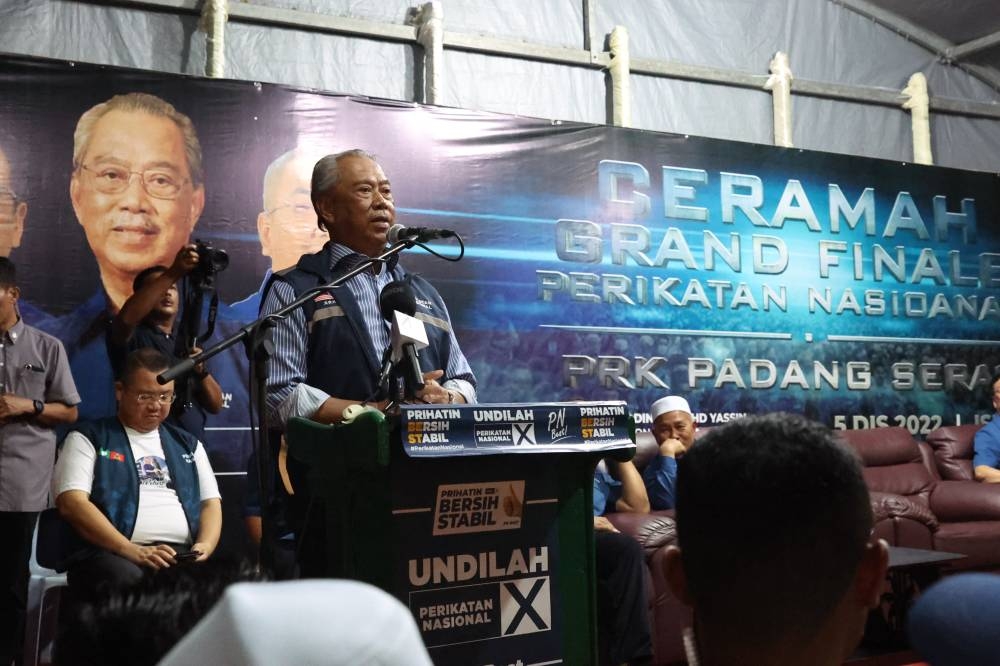 Muhyiddin said that PN was not poor to the point that it would accept funds from any source, especially not from gambling companies. — Bernama pic