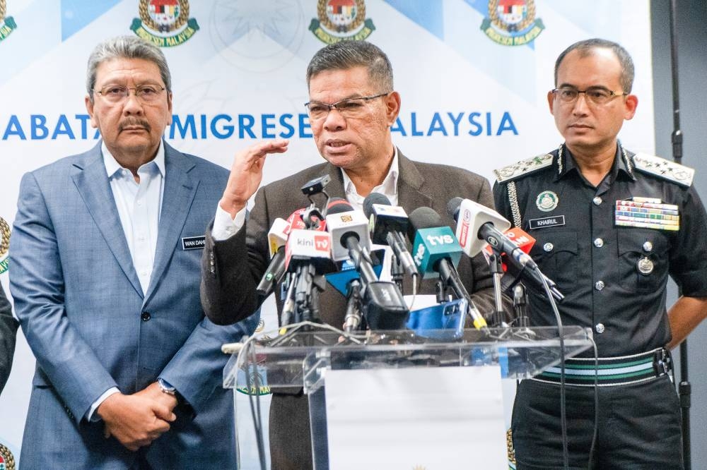 Home Minister Datuk Seri Saifuddin Nasution Ismail had urged people to not jump to conclusions after the video clip and several pictures emerged of the emaciated men, allegedly detainees at the Kimanis Immigration depot in Sabah, appealing for help. — Picture by Shafwan Zaidon