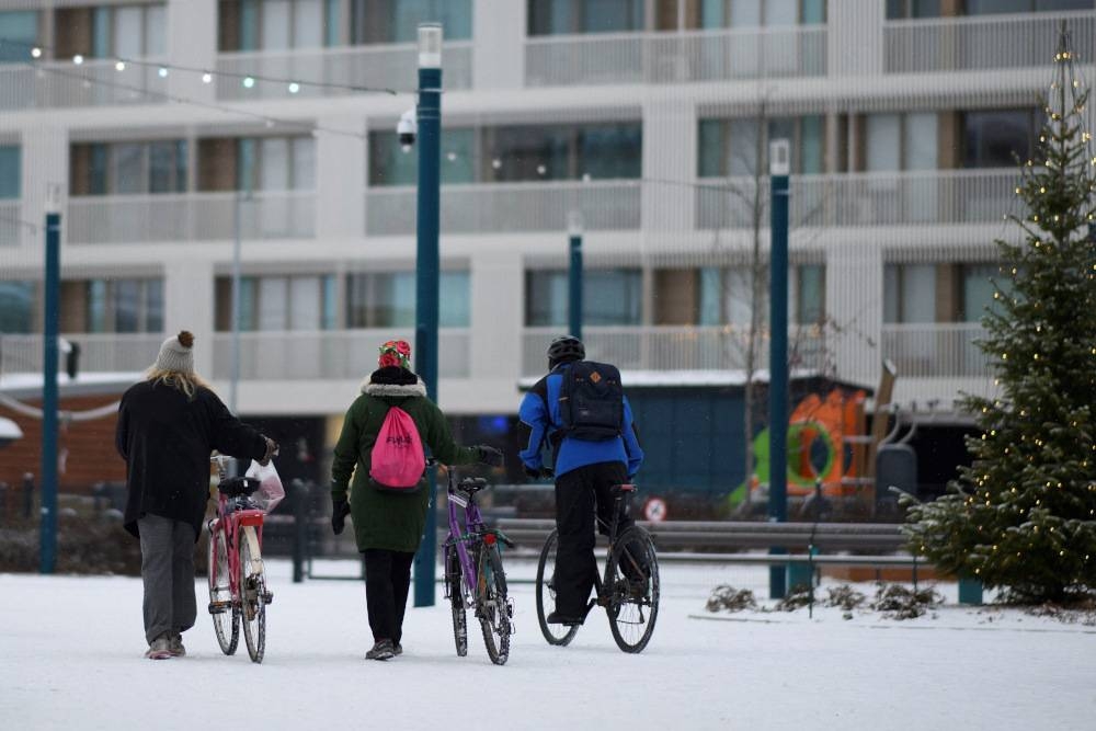 The city which calls itself the ‘capital of winter cycling’ has become a pin-up of sustainable transport. — AFP pic