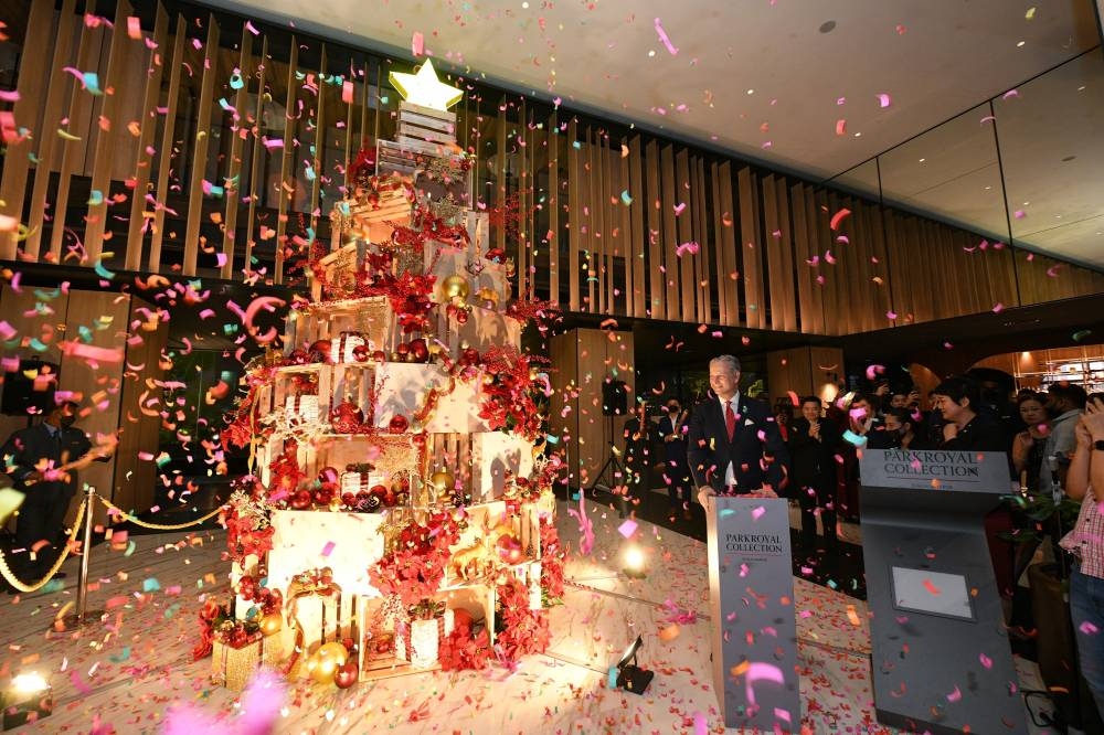 On hand to light up the Christmas tree was Cristian Nannucci, the hotel’s complex general manager. — Photo courtesy of Parkroyal Collection Kuala Lumpur