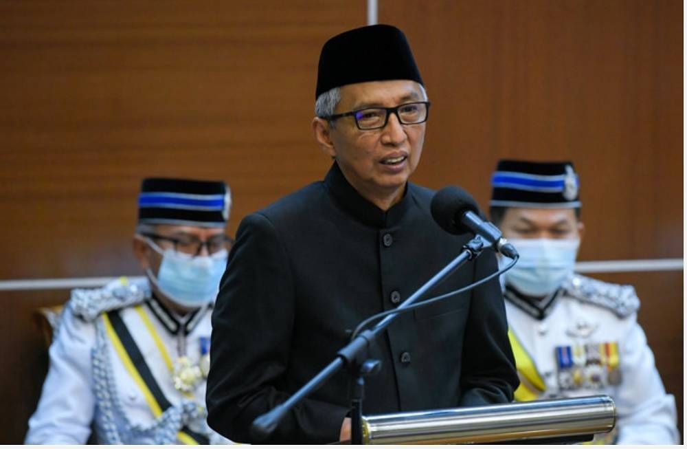 Indonesia’s ambassador to Malaysia Hermono speaks during an award ceremony in Kuala Lumpur December 30, 2020. — Bernama pic