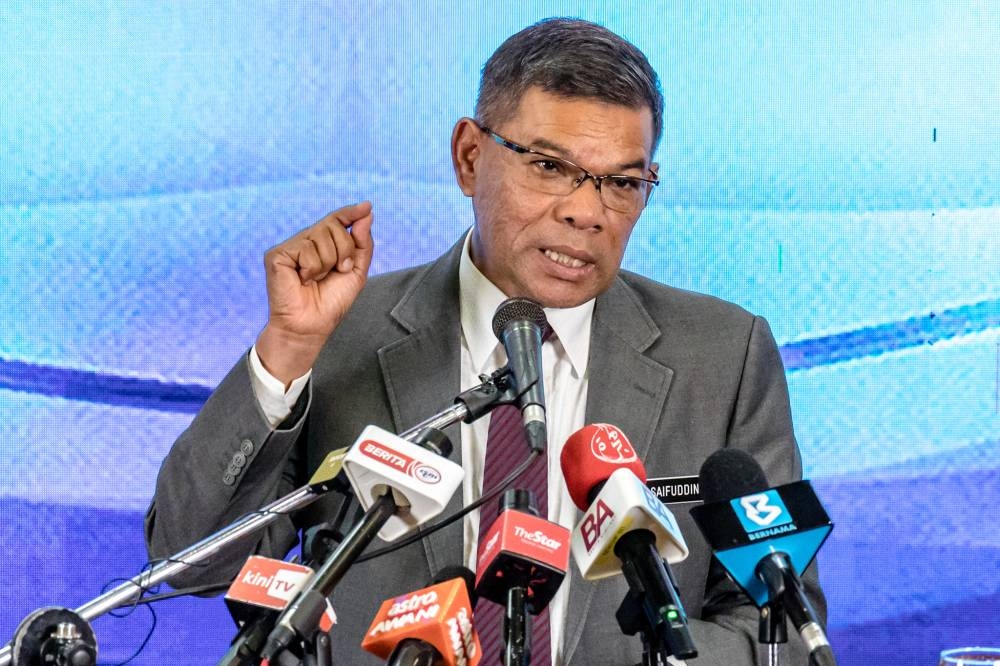 Home Minister Datuk Seri Saifuddin Nasution Ismail stressed that the Sosma Act is necessary in managing organised crime-related cases, especially when it comes to a large number of arrests of involving serious offences. ― Picture by Firdaus Latif