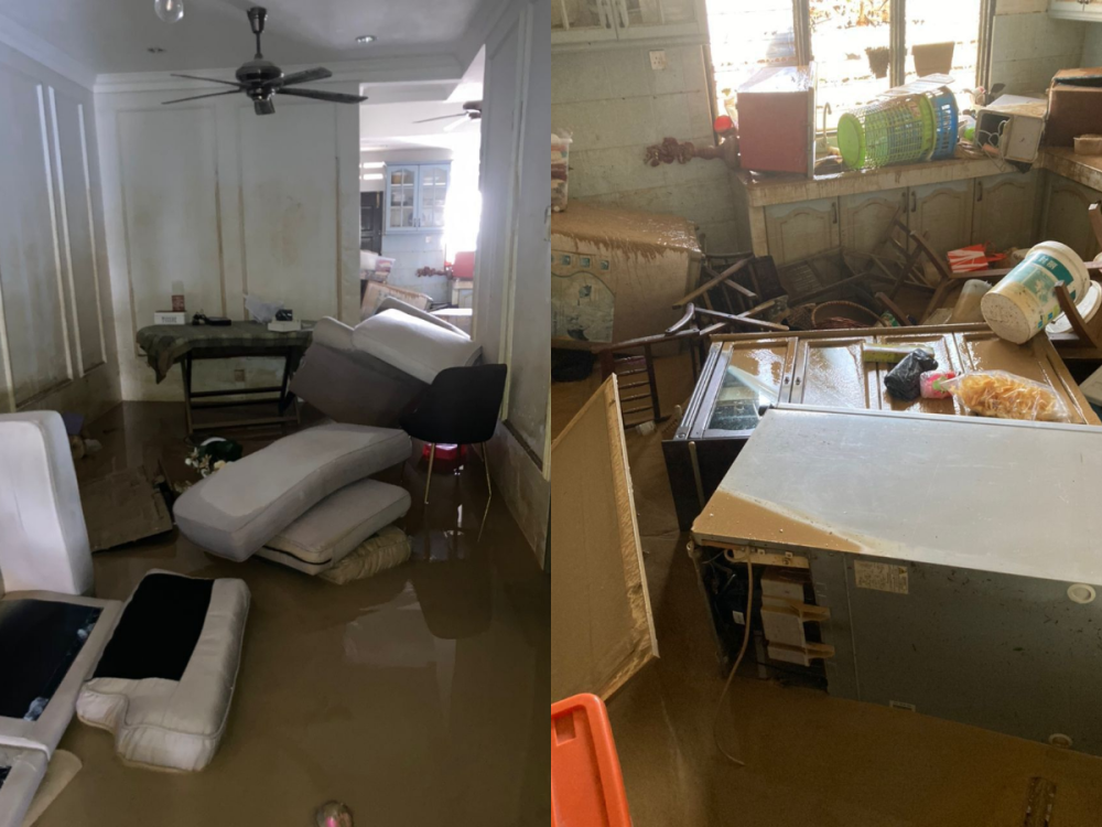 The aftermath of Ilma’s newly renovated home after the December 18 flood. — Picture courtesy of Ilma Fuad 