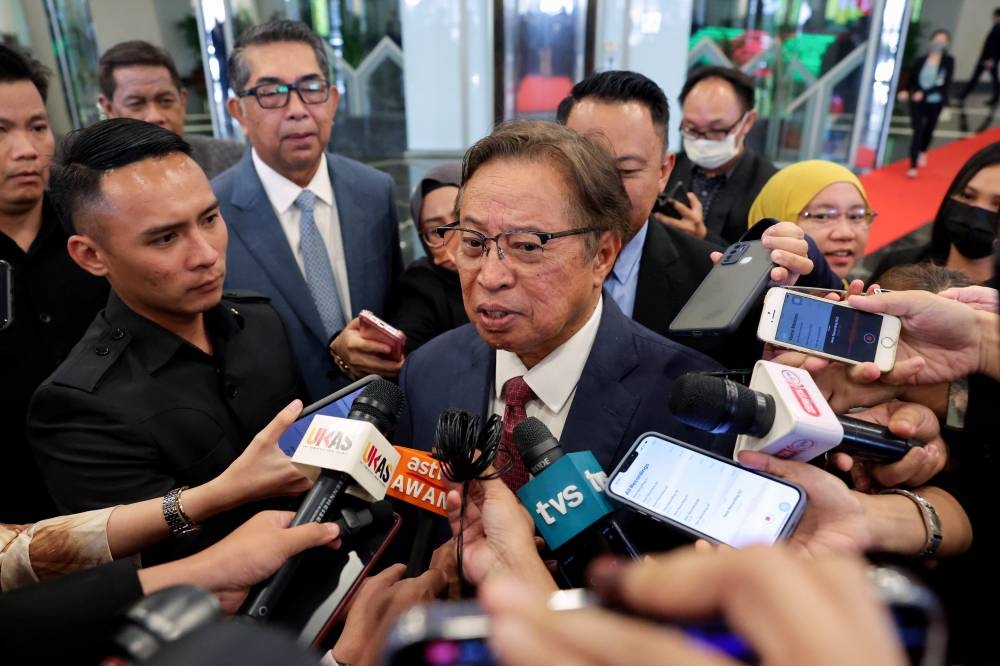 Sarawak Premier and Gabungan Parti Sarawak (GPS) chairman Tan Sri Abang Johari Openg said the request has been submitted through Deputy Prime Minister II Datuk Seri Fadillah Yusof for discussion and approval by the federal government. — Bernama pic