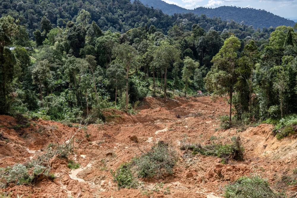 A general view of the landslide at the Father’s Organic Farm campsite in Genting Highlands December 16, 2022. — Picture by Firdaus Latif