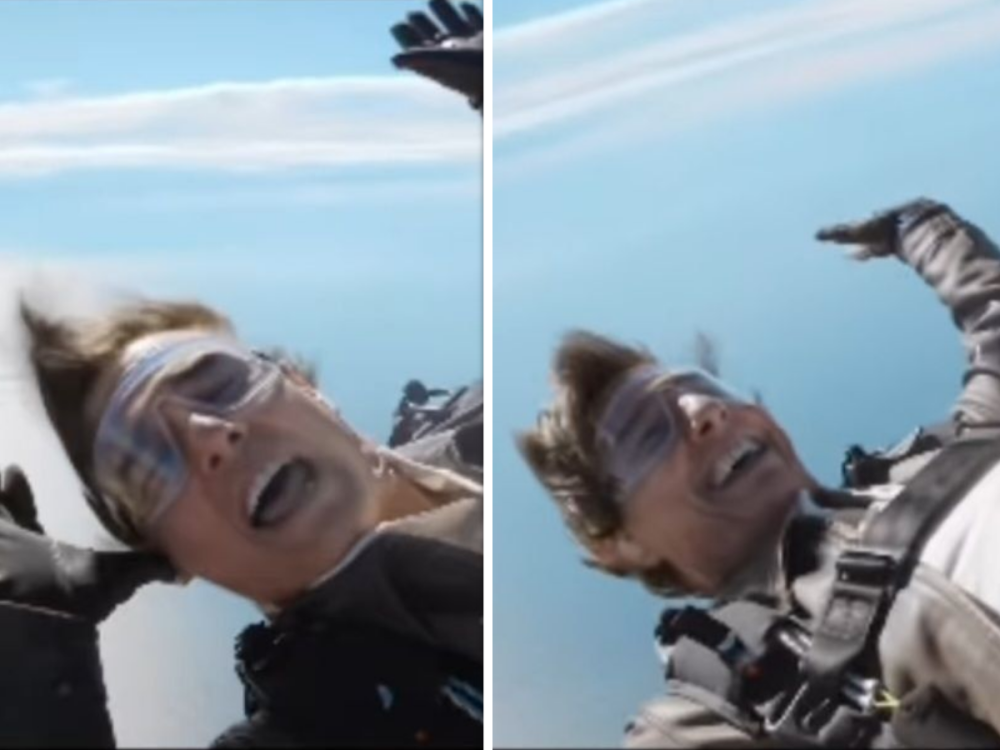 Tom Cruise thanks moviegoers from thousands of feet above ground. — Screenshot via Instagram/ Tom Cruise.